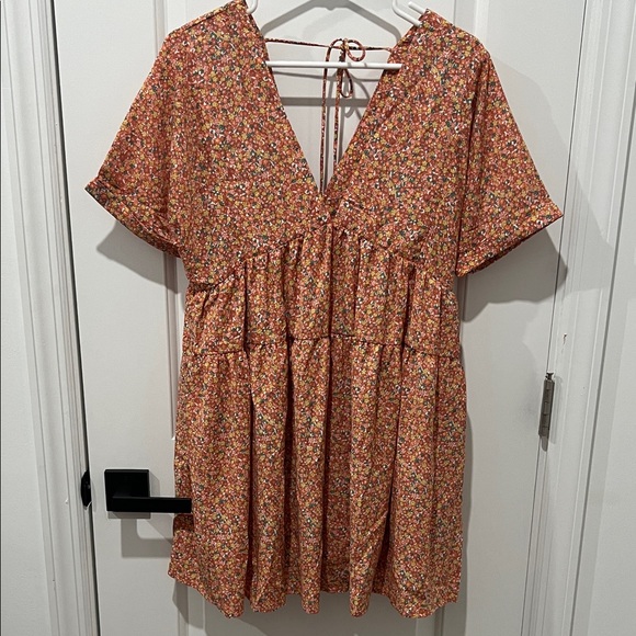 Petal & Pup Floral Mini Dress - Multicolor, Size Small/Medium - Picture 1 of 7